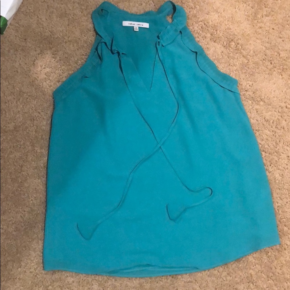 Naked Zebra Teal top
